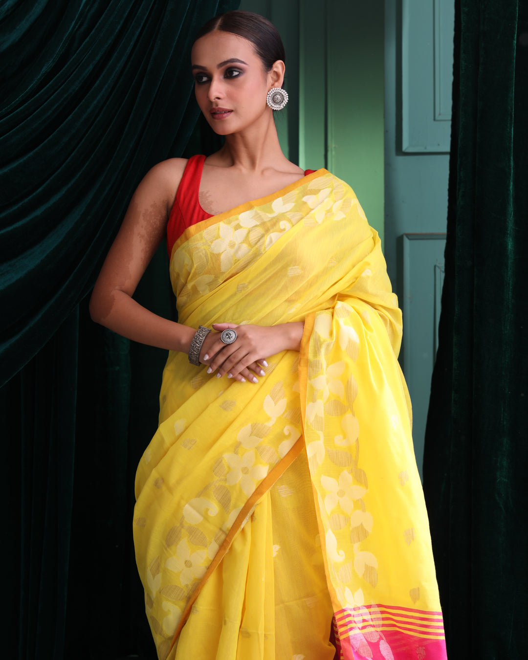 SUNSHINE WEAVE (HANDLOOM COTTON BLEND SAREE)