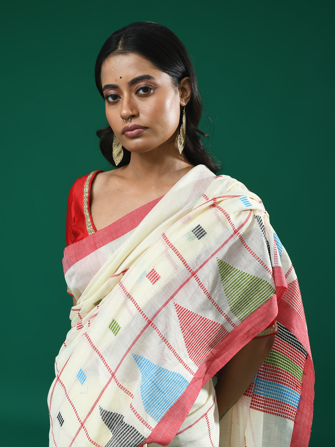 CELESTIAL WHITE (HANDLOOM 100% PURE COTTON SAREE)