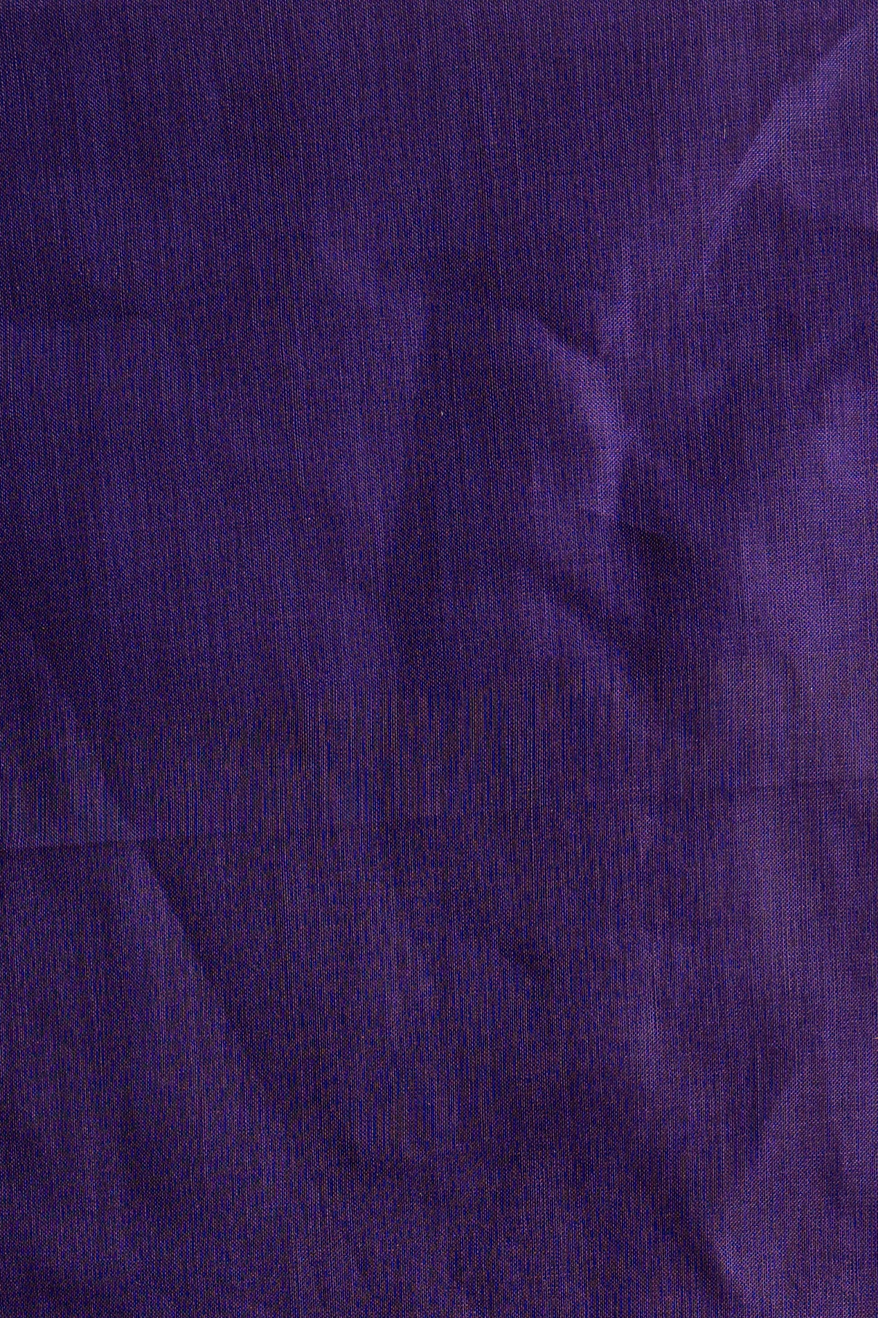 Royal Amethyst Handloom Saree with Ikat Motifs