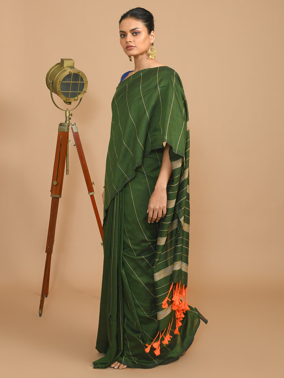 EVERGREEN PROFESSIONAL (BENGAL HANDLOOM COTTON BLEND SAREE)