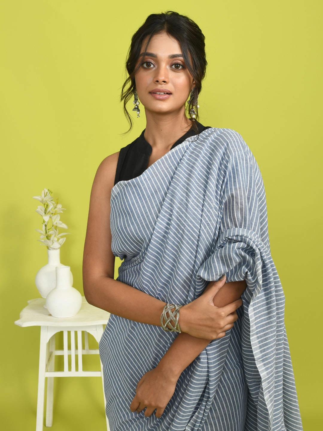 URBAN ELEGANCE (BENGAL HANDLOOM COTTON BLEND SAREE)