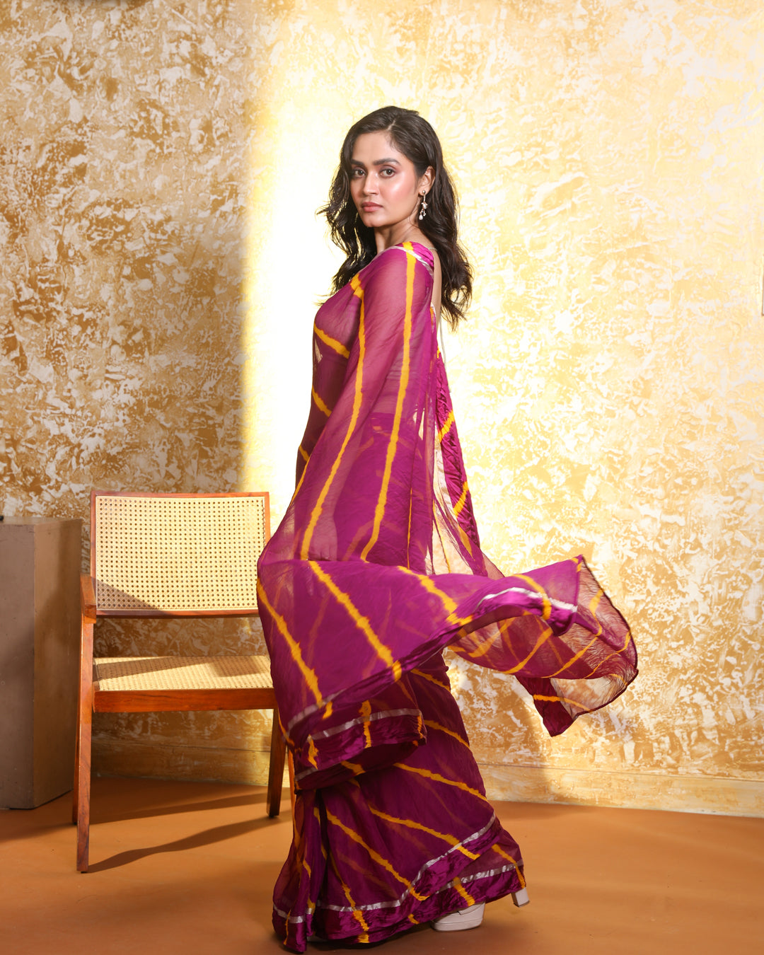 RANG RESHMI LEHERIYA (LEHERIYA  SAREE)