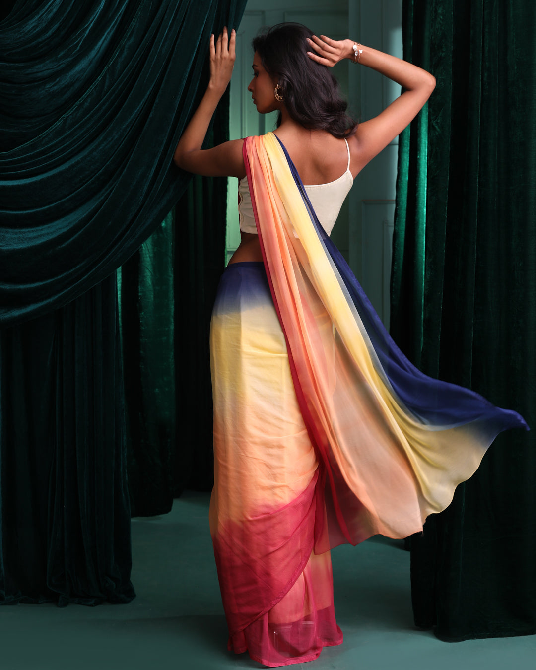 SUBLIME SUNSET (OMBRE  SAREE)