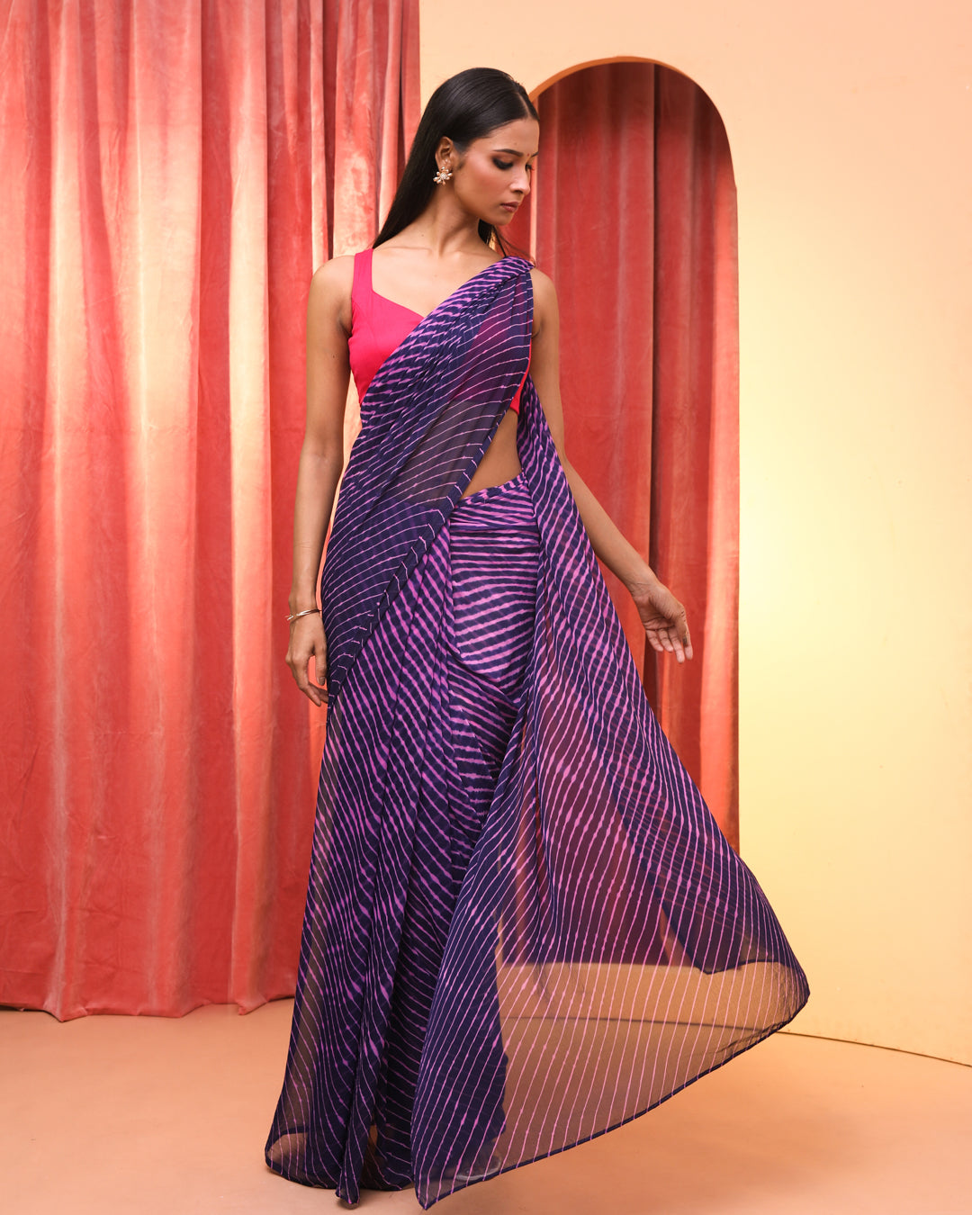 SAPNEELI LEHERIYA (LEHERIYA  SAREE)