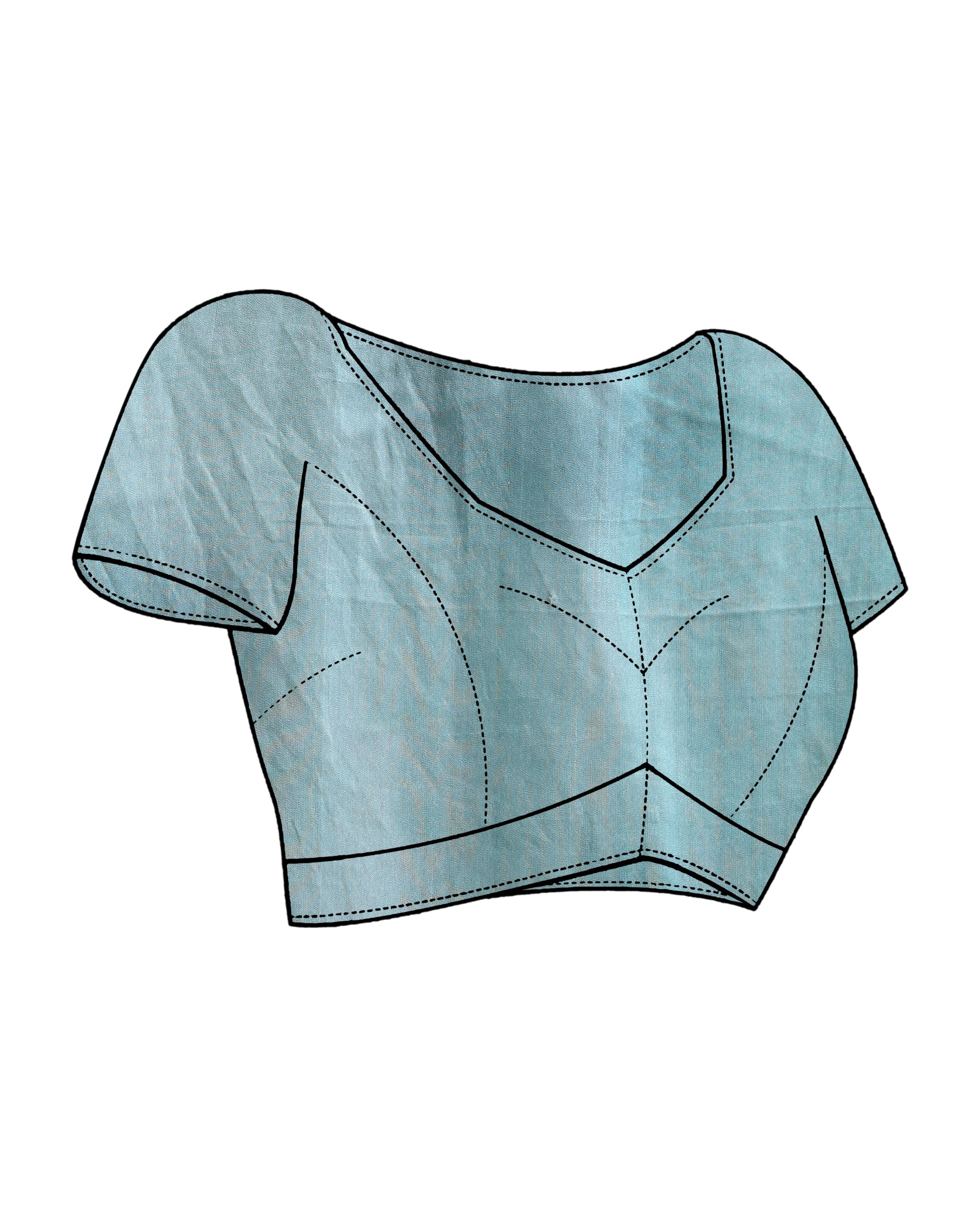 TURQUOISE ENCHANTMENT (BANARASI ART SILK SAREE)