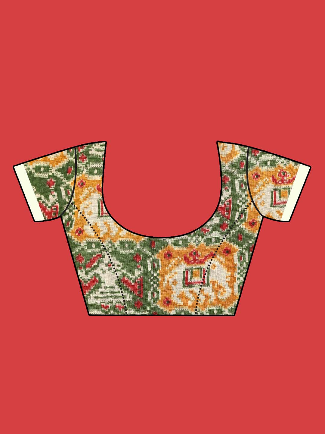VERDANT WHISPER (BHAGALPURI LIVA SAREE)