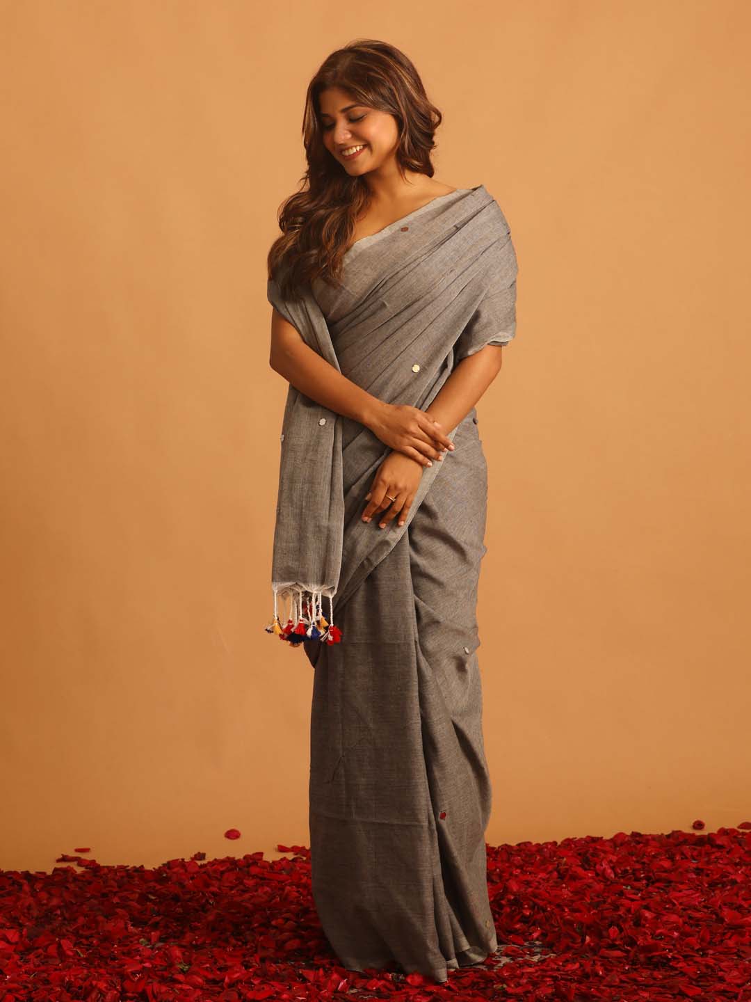 Indethnic Grey Solid Daily Wear - View 1