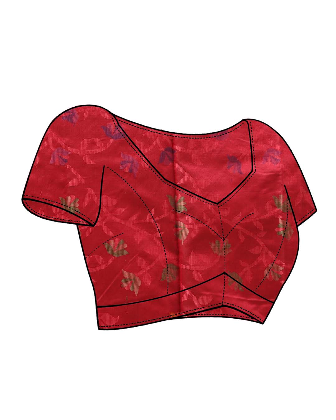 CRIMSON REVERIE (HANDLOOM ART SILK SAREE)
