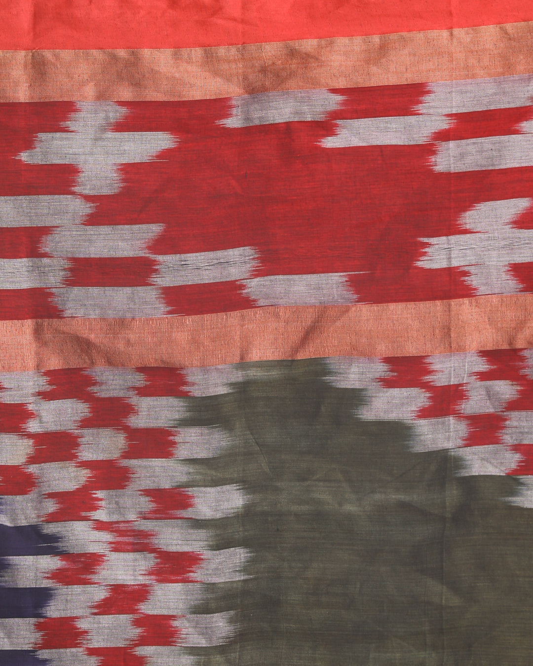 OLIVE SERENITY (IKAT  SAREE)