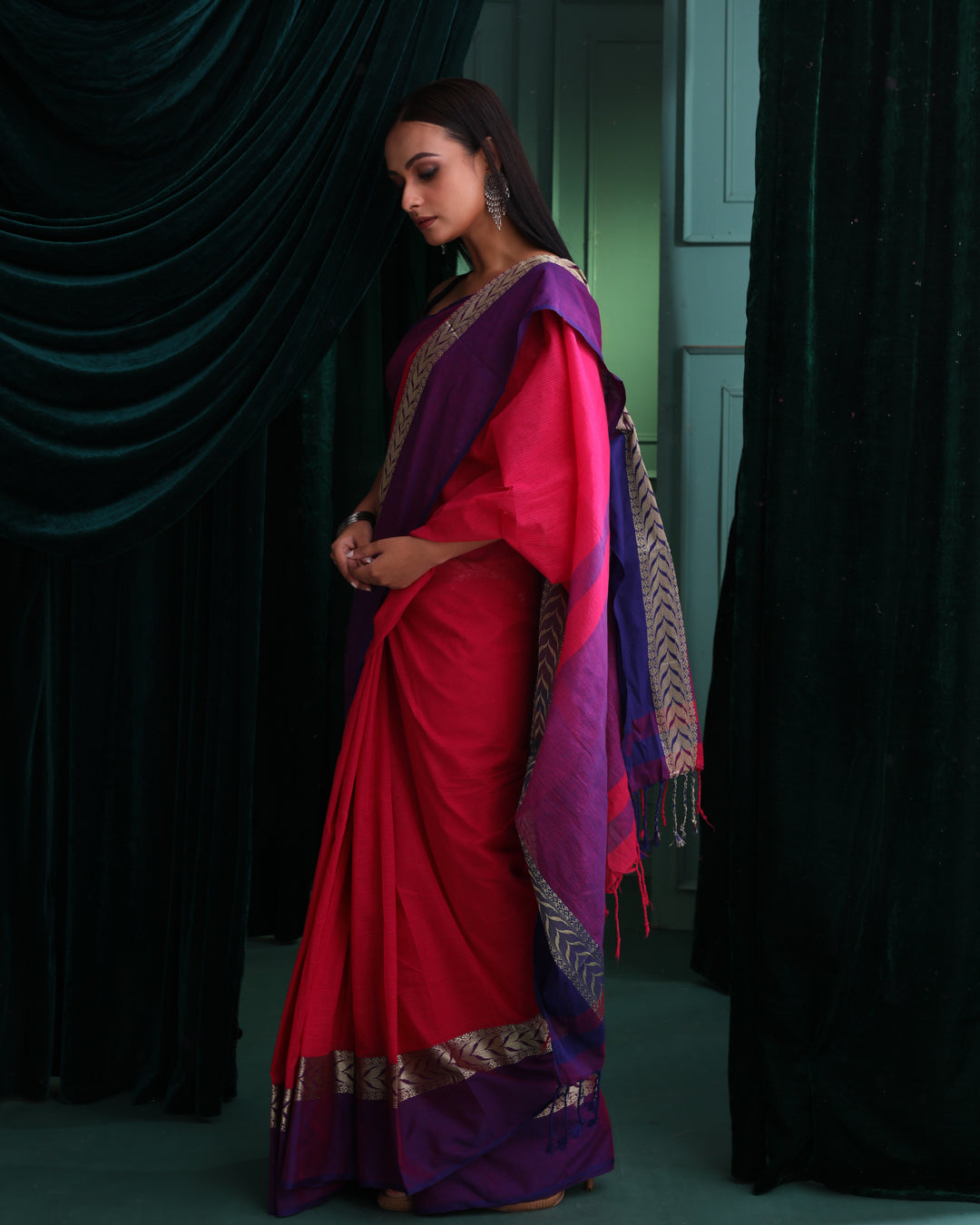 BLUSH HARMONY (JAMDANI  SAREE)