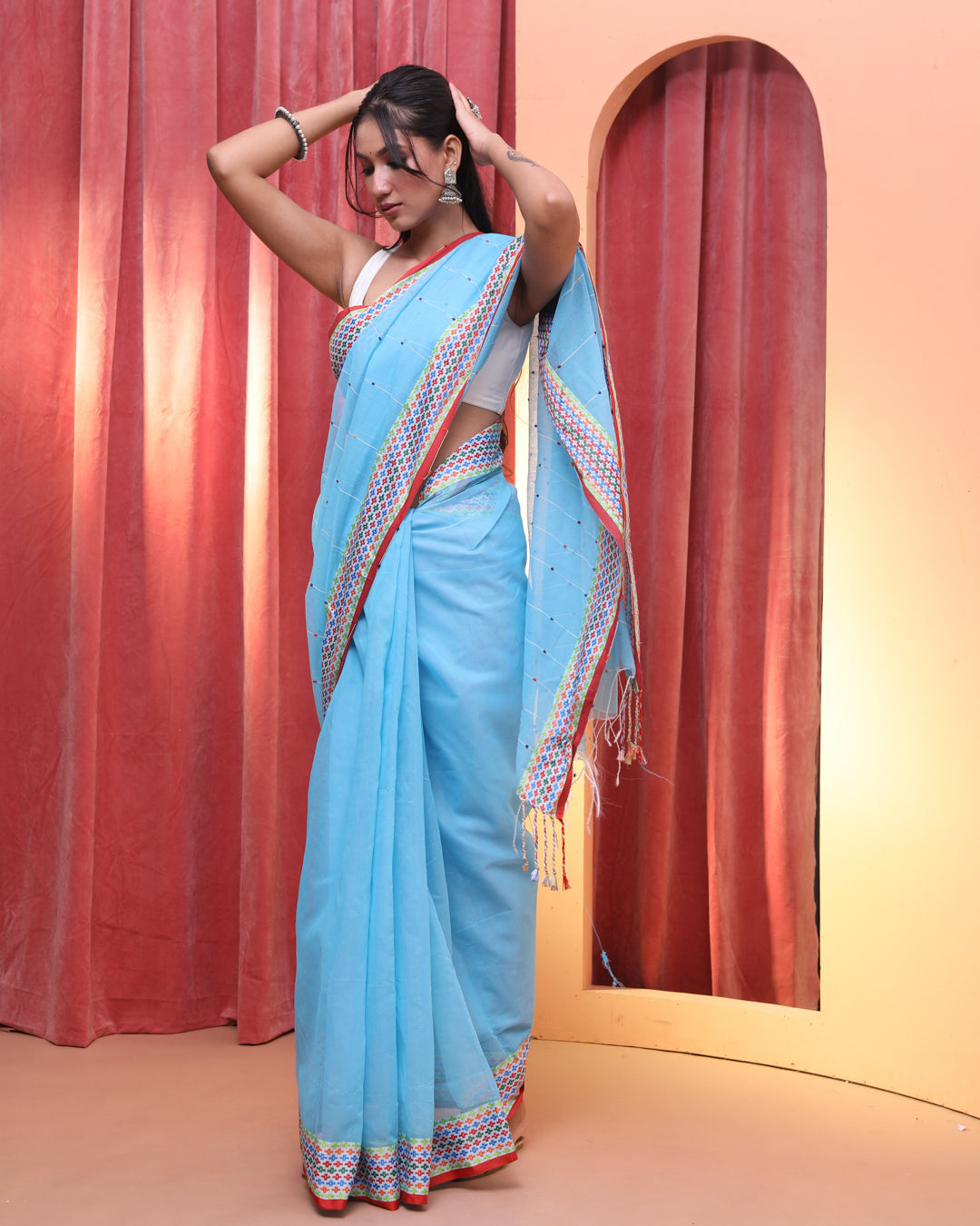 SERENE SPLASH (CHANDERI  SAREE)