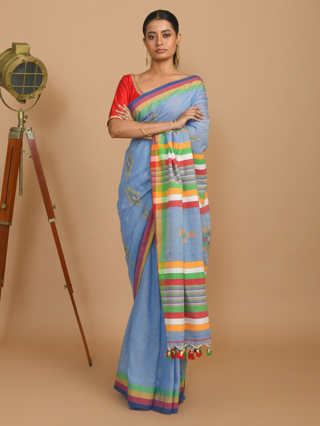 OCEAN SERENITY (HANDLOOM 100% PURE COTTON SAREE)