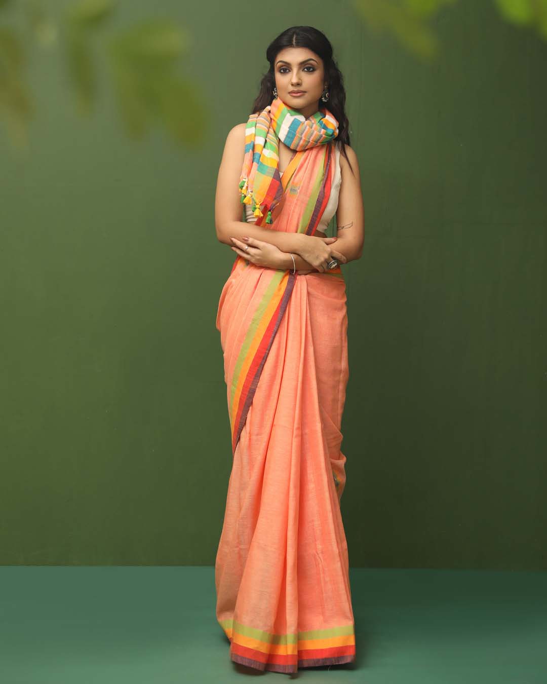 SUNSET BLOSSOM (HANDLOOM 100% PURE COTTON SAREE)